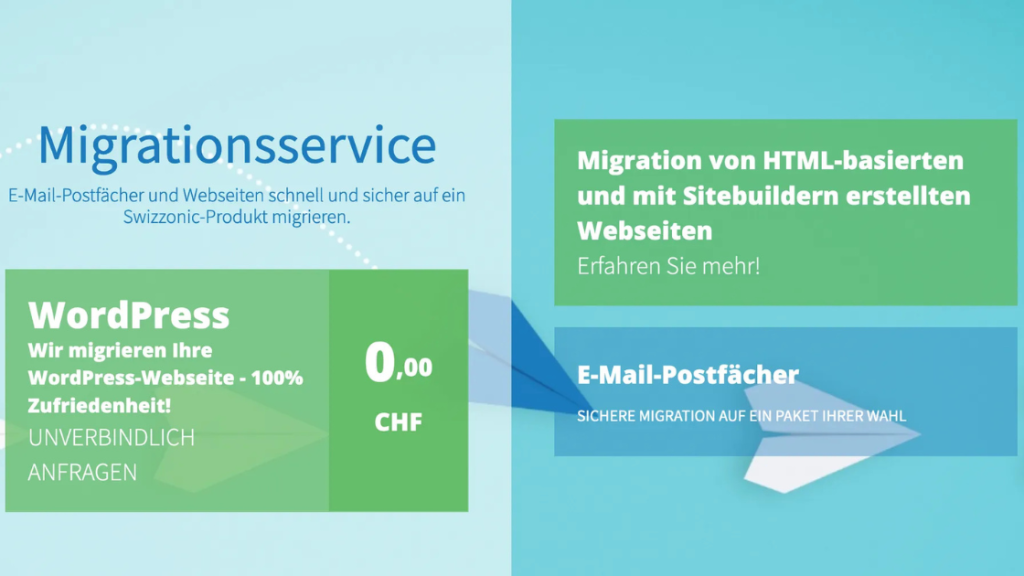 Webhosting-Wechsel zu Swizzonic