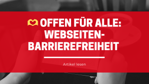 Webseiten-Barrierefreiheit